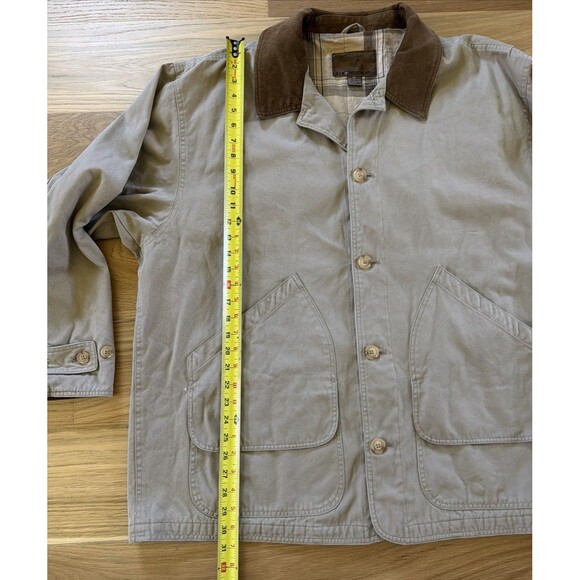 Vtg North River Barn Coat Chore Jacket Tan Men XL Corduroy Grunge Streetwear - Picture 14 of 15